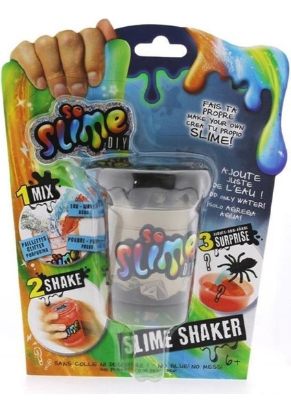 Siyah Metalik Slime Shaker, Creepy Tekli Paket, Eğlenceli ve Renkli Deneyim 3+ yaş