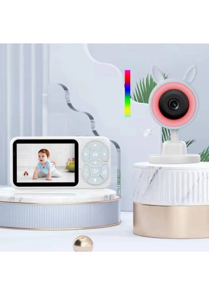 Akıllı Bebek Kamerası |monitörlü Hd Gece Görüşlü Rgb Karşılıklı Konuşma Hareket Algılama Hatırlatıcı