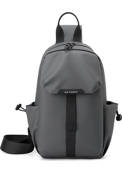 Erkek Basit Göğüs Çantası Crossbody Çanta Erkek Omuz Çantası Göğüs Çantası Spor Küçük Çanta Su Geçirmez Naylon Crossbody Çanta (Yurt Dışından)