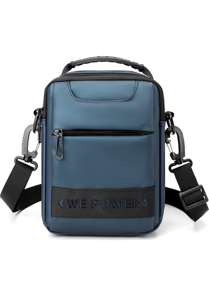 Basit Erkek Küçük Çanta Trend Crossbody Çanta Kemer Asılı Çanta El Omuz Taşıma Çantası Giyebilir (Yurt Dışından)