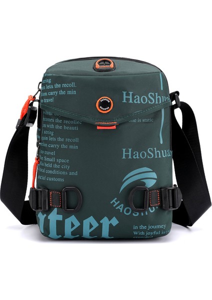Erkek Açık Hava Günlük Spor Omuz Çantası Kore Trend Hip Hop Crossbody Çanta Su Geçirmez (Yurt Dışından)