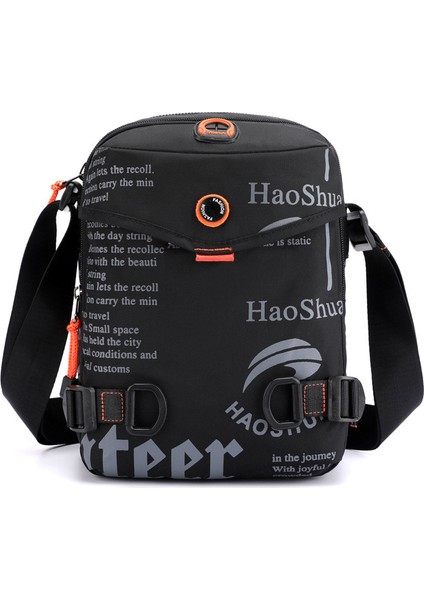 Erkek Açık Hava Günlük Spor Omuz Çantası Kore Trend Hip Hop Crossbody Çanta Su Geçirmez (Yurt Dışından)