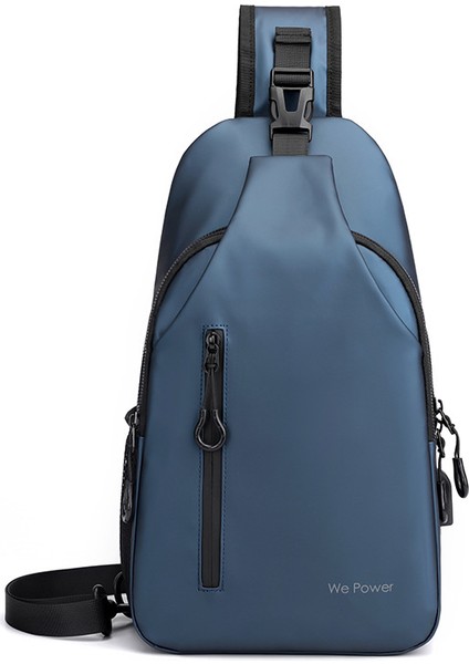 Günlük Erkek Göğüs Çantası Seyahat Omuz Crossbody Çanta Çok Fonksiyonlu Gelgit Messenger Çanta Erkek Çantası (Yurt Dışından)