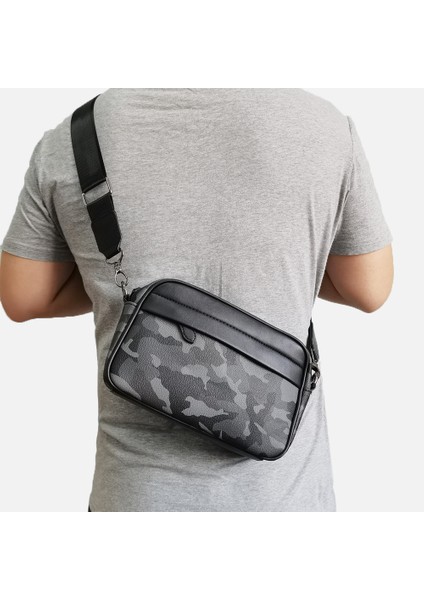 Erkek Omuz Çantası Messenger Çanta Vintage Casual Küçük Crossbody Çanta Commuter Iş Çantası Erkek Çantası Slanting Crossbody Erkek Crossbody Çanta (Yurt Dışından)