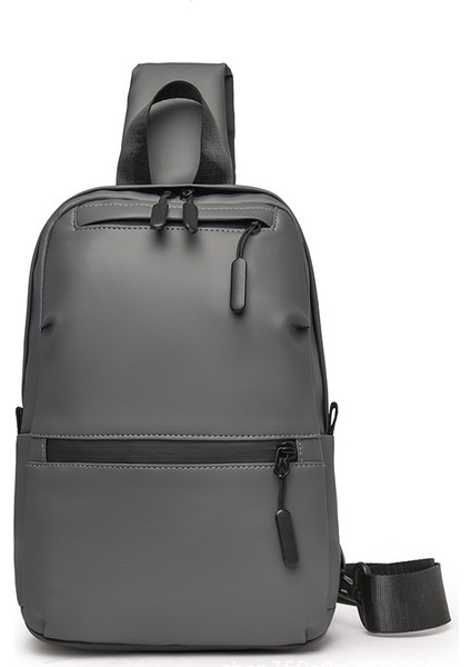 Erkek Göğüs Çantası Açık Günlük Omuz Çantası Üniversite Öğrencileri Su Geçirmez Crossbody Çanta (Yurt Dışından)