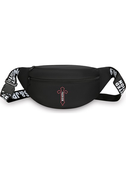 Erkek ve Kadın Bel Çantası Çok Fonksiyonlu Bayanlar Cüzdan Toplamak Göğüs Çantası Crossbody Çanta Kadın (Yurt Dışından)