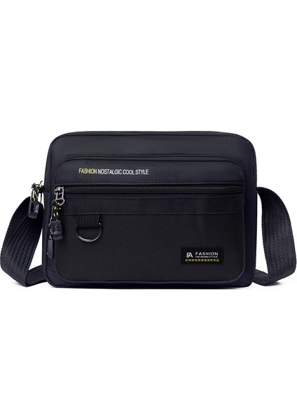 Crossbody Çanta Eğlence Omuz Çantası Moda Basit Çok Katmanlı Depolama Iş Erkek Çantası (Yurt Dışından)