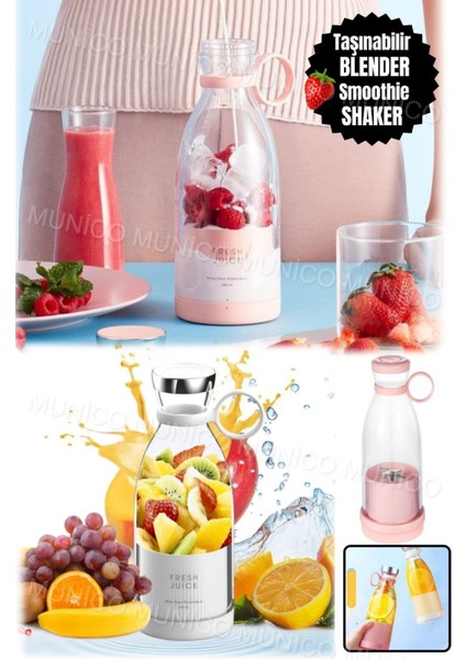 Mini taşınabilir elektrikli meyve sıkacağı, 350 ml, şarjlı, hafif ve pratik kullanım modelleri