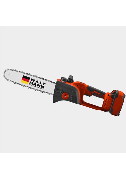 Germany Dal Budama Testeresi Kömürsüz Motor 30 cm Pala - Kırmızı