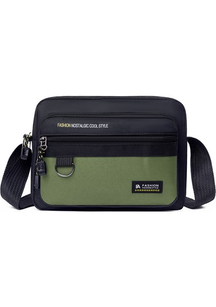 Crossbody Çanta Eğlence Omuz Çantası Moda Basit Çok Katmanlı Depolama Iş Erkek Çantası (Yurt Dışından)