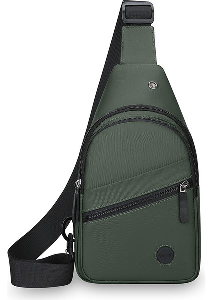 Göğüs Çantası Erkek Gündelik Moda Oxford Kumaş Kanvas Spor Su Geçirmez Giyim Tek Omuz Crossbody Çanta (Yurt Dışından)