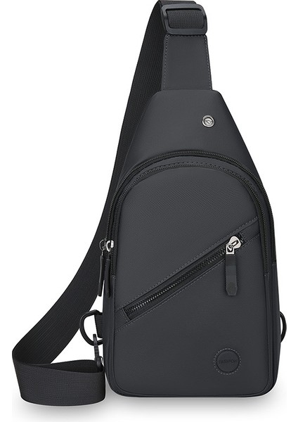 Göğüs Çantası Erkek Yeni Moda Trend Crossbody Çanta Omuz Çantası Basit Çok Fonksiyonlu Bel Çantası (Yurt Dışından)