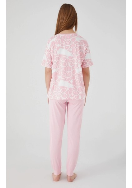 Rolypoly Kadın Pembe Kısa Kol Pijama Takım fiyatları