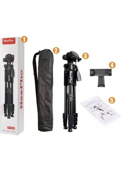 NP-8810 150 cm Tripod Bluetooth Kumandalı Profesyonel Telefon Kamera Tutucu Çantalı Tripot fiyatları