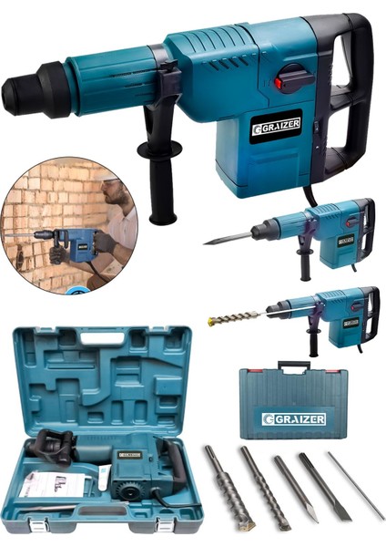 Profesyonel 4200W 11 kg 3 Fonksiyonlu Kırıcı Delici Hilti