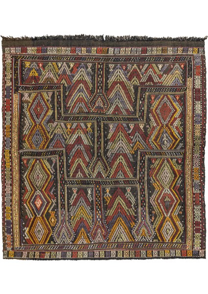 Ebren Geometrik El Dokuma Kilim 171X185 cm