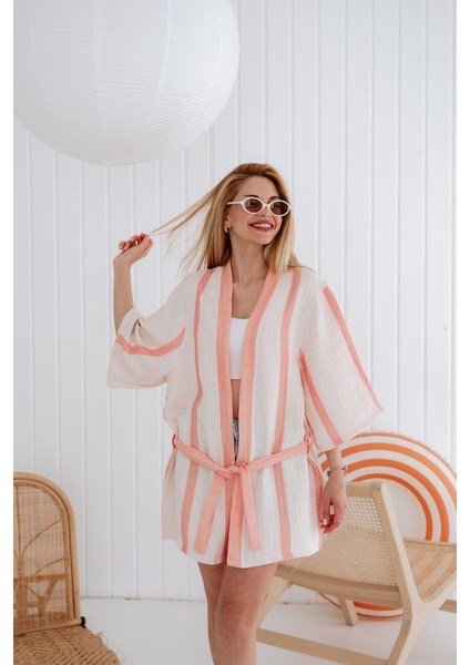 4 Kat Müslin Kimono