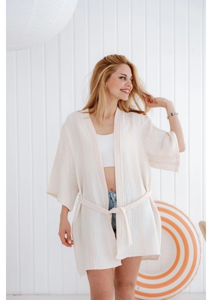 4 Kat Müslin Kimono modelleri