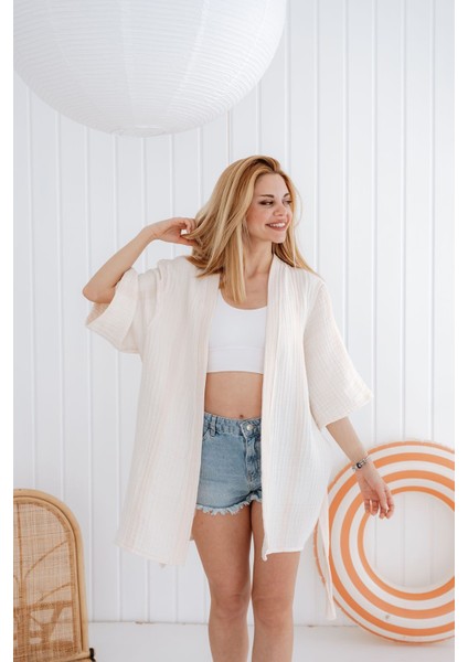 4 Kat Müslin Kimono indirimleri