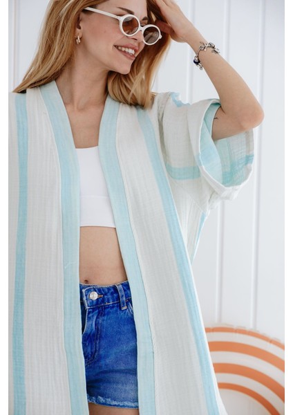 4 Kat Müslin Kimono