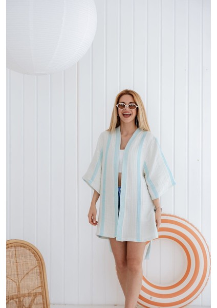 4 Kat Müslin Kimono