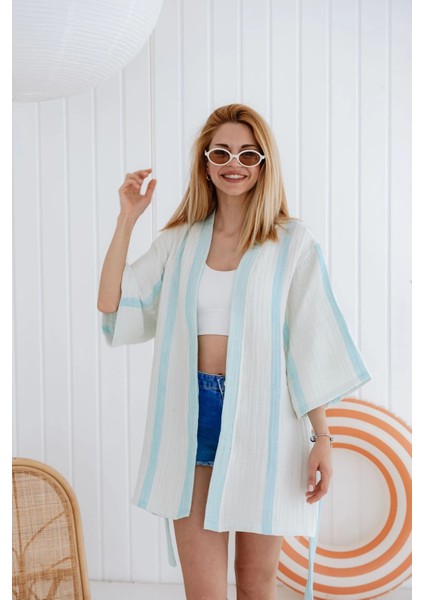 4 Kat Müslin Kimono