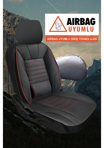 Stone Üniversal Deri Oto Koltuk Kılıfı - Bel Destekli - 5 Koltuk Tam Set modelleri