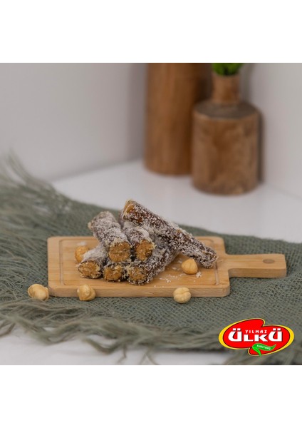 Hindistan Cevizi Kaplı Fındık Ezmeli Çubuk Pestil
