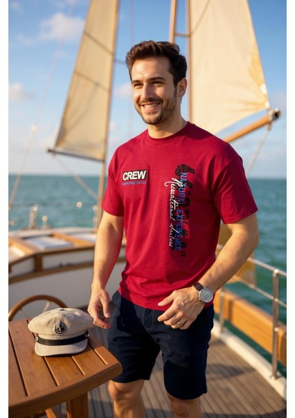 Erkek Oversize Dijital Baskılı Pamuklu T-Shirt