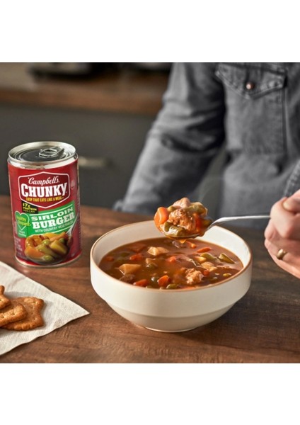 Campbell's Chunky Soup That Eats Like A Meal Sırloın Burger Eıth Country Vegetables Konseve Hazır Yemek 533 gr fiyatları
