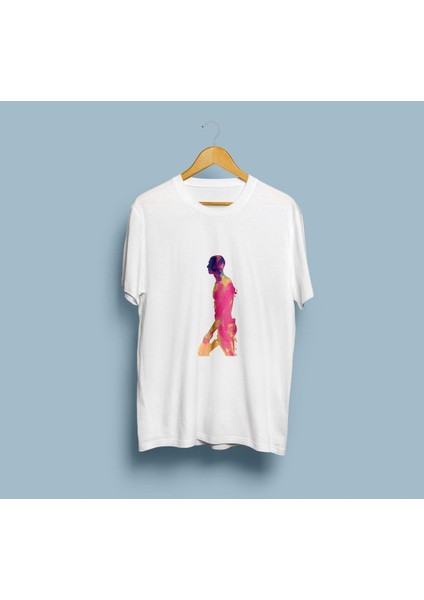 Oversize Renklendirilmiş Insan Vücudu Tasarım Unisex T-Shirt