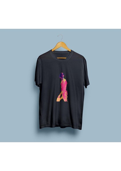 Oversize Renklendirilmiş Insan Vücudu Tasarım Unisex T-Shirt