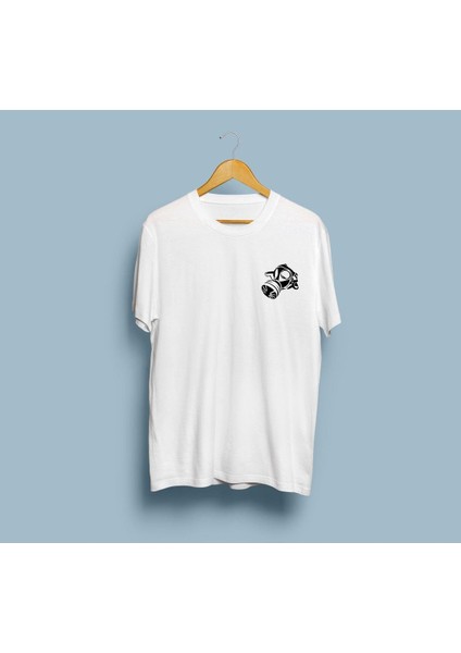 Oversize Gaz Maskesi / Nükleer Maske Tasarım Unisex T-Shirt