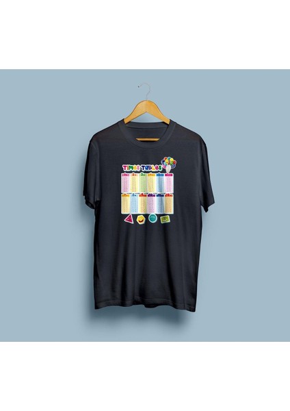 Oversize Çarpım Tablosu Tasarım Unisex T-Shirt
