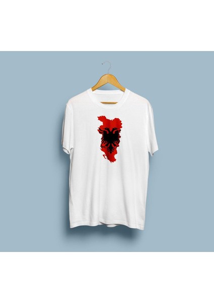 Oversize Albania / Arnavutluk Haritası Unisex T-Shirt