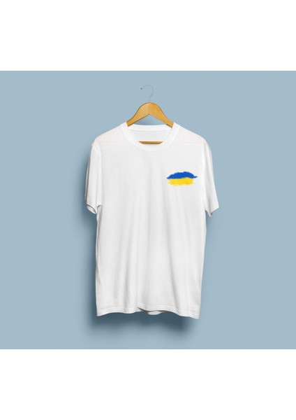 Oversize Ukraine / Ukrayna Cep Tasarım Unisex T-Shirt