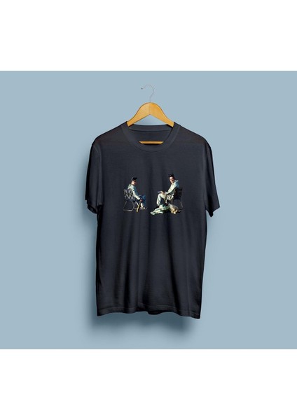 Oversize Breaking Bad Walter ve Jesse 2 Tasarım Unisex T-Shirt