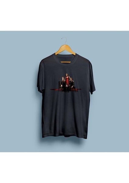 Oversize The Vampire Diaries Tasarım Unisex T-Shirt