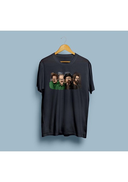 Oversize Breaking Bad Walter White'ın Evrimi Unisex T-Shirt