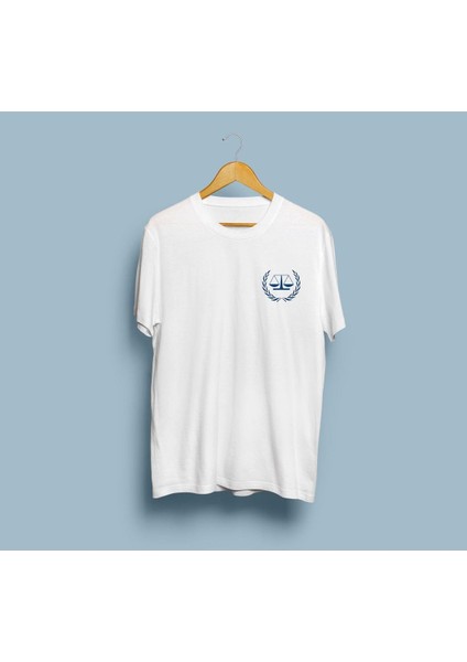Oversize Adalet Terazisi / Avukat / Hakim / Savcı Tasarım Unisex T-Shirt