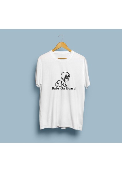 Oversize Baby On Board / Arabada Bebek Var Tasarım Unisex T-Shirt
