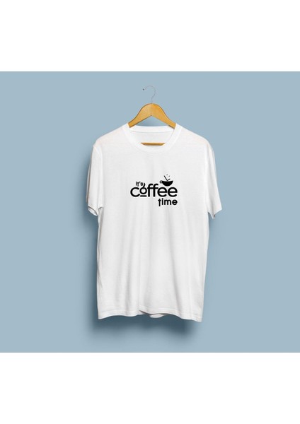 Oversize Kahve Zamanı Yeni Tasarım Unisex T-Shirt