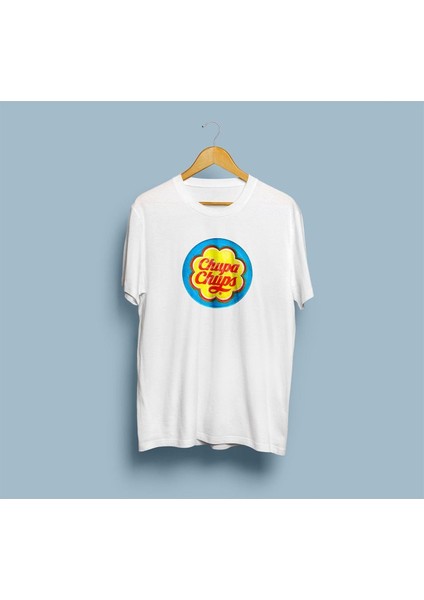 Oversize Chupa Chups Logo Baskılı Unisex T-Shirt