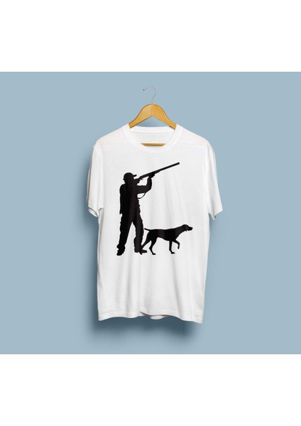 Oversize Avcılık Tasarım Unisex T-Shirt