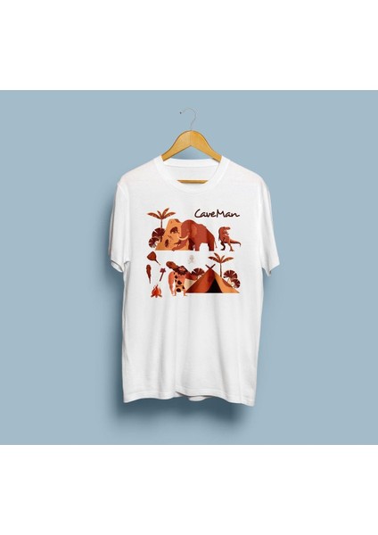 Oversize Caveman / Mağara Adamı Tasarım Unisex T-Shirt