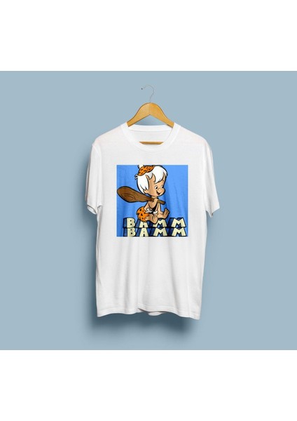 Oversize Taş Devri Tasarım Unisex T-Shirt