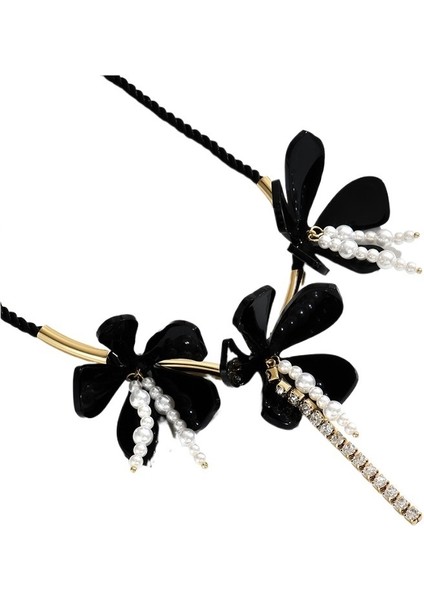 Yeni Stil Çiçek Deseni Akrilik Inci Kadife Ip Kolye Kadın Modası (Yurt Dışından) fiyatları