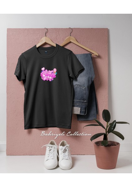 Oversize Candy Crush Saga Şeker Logo Tasarımlı Unisex T-Shirt