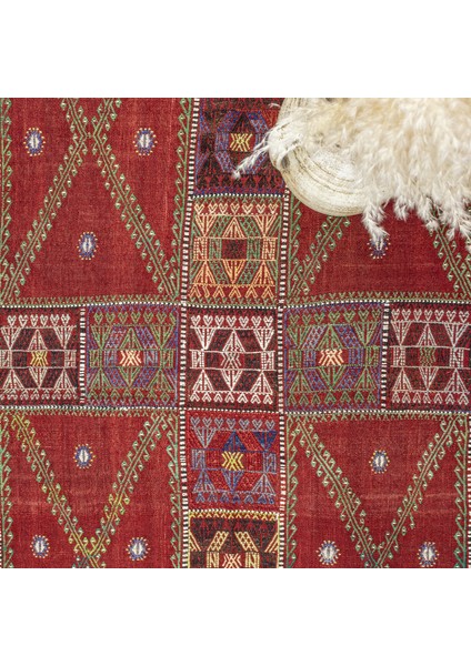 Klark Bordo El Dokuma Kilim 144X196 cm modelleri