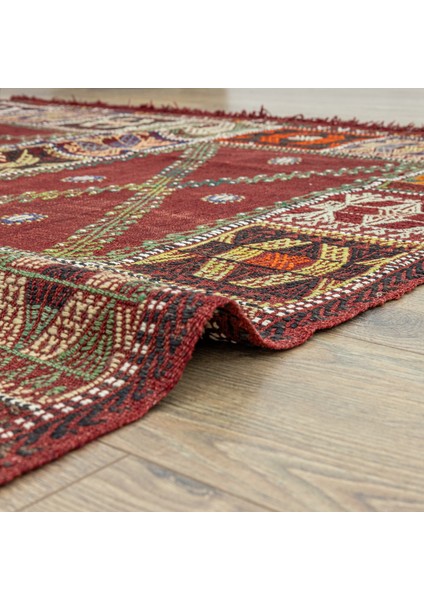 Klark Bordo El Dokuma Kilim 144X196 cm indirimleri